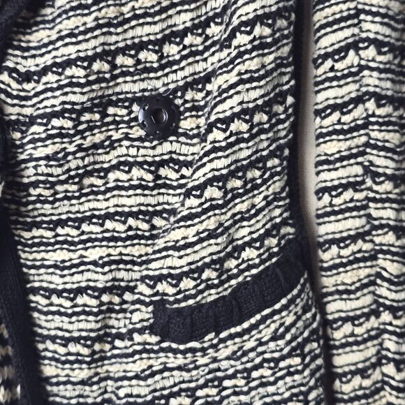 Matty M Women’s XS Striped Cardigan Snap Button Front Pockets Stretchy Knit - Picture 9 of 16